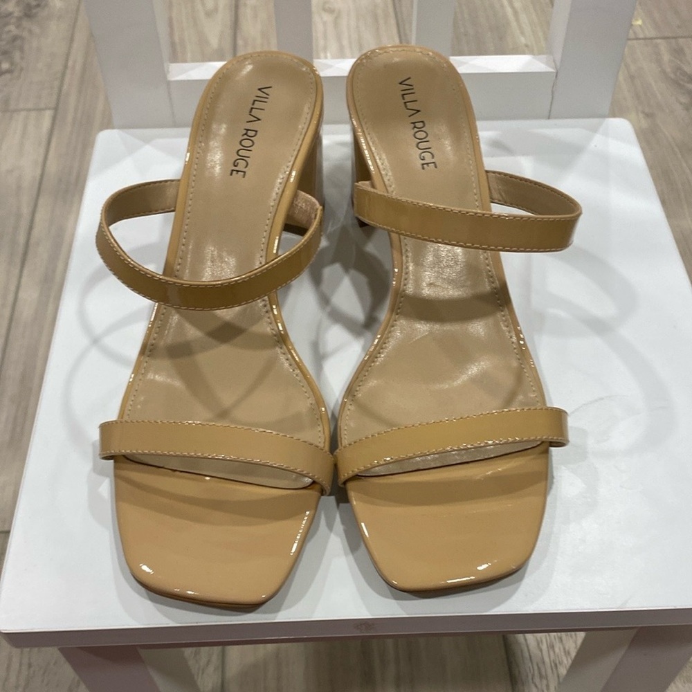 Villa Rouge Bass Slides, beige sandals for summer, Women's Sandals, women SZ 9.5